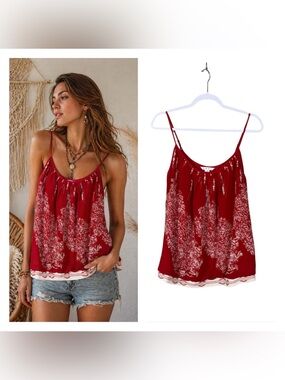 Anthropology Cabi Blouse Medium Bohemian Festival Coachella Beachy Coastal